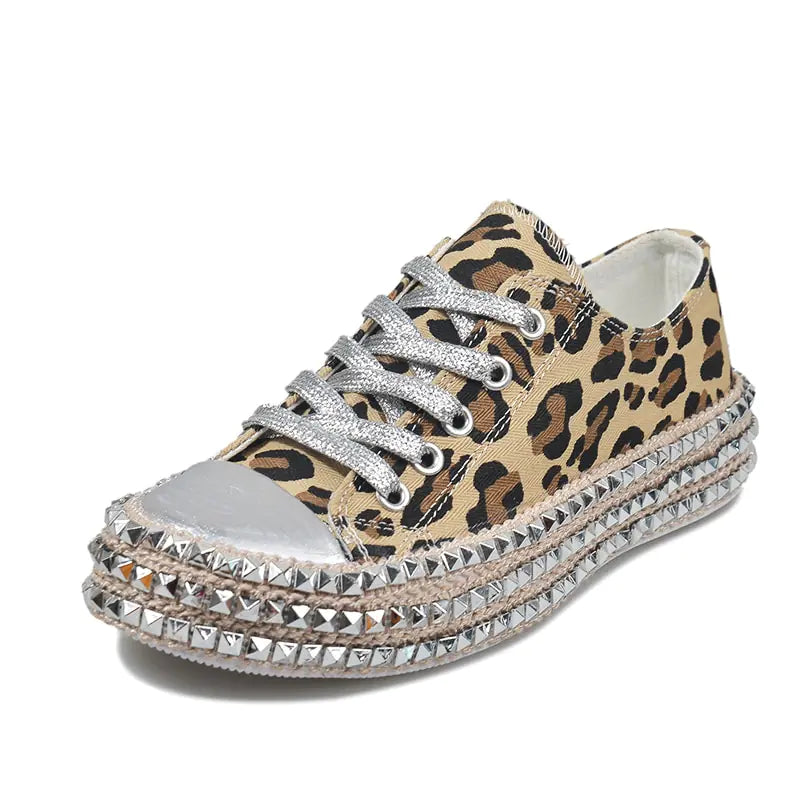 Women Leopard Canvas Shoes