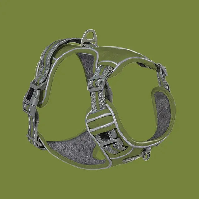 Breathable Dog Harness Type A Green Large