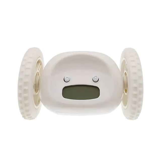 LED Lazy Alarm Clock White