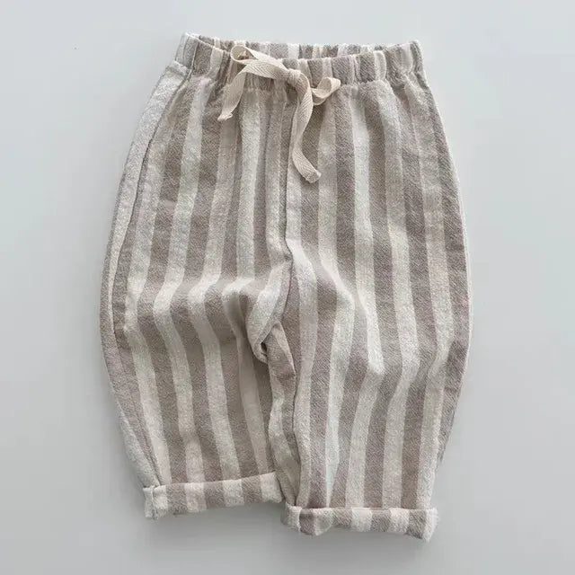 Toddlers Stripe Pants Khaki 18-24 Months