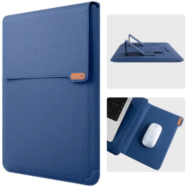 3 in 1 Laptop Sleeve Bag Blue 15.6 to 16.1 inches