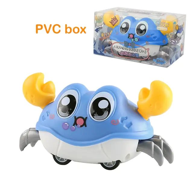 Cute Sensing Crawling Crab Baby Toy Crab C Blue