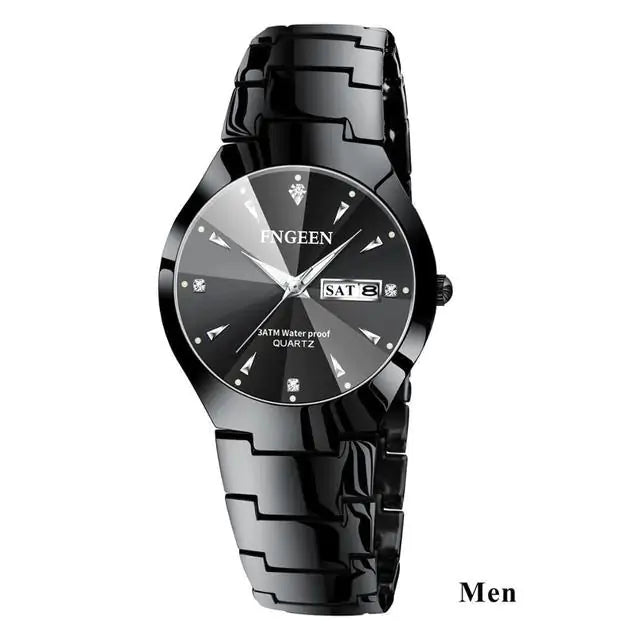 Couple Watches for Lovers Men Black Black