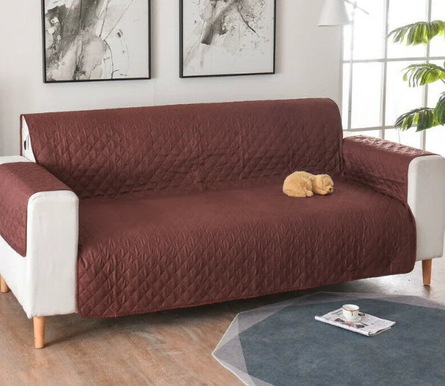 Waterproof Pet Sofa Cover Dark Brown