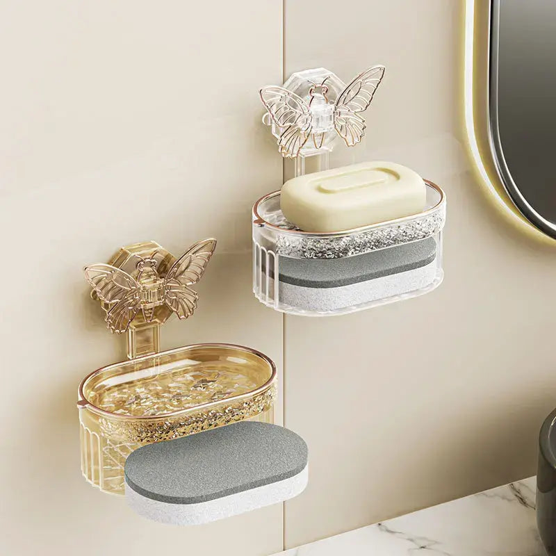 Double-Layer Suction Soap Holder