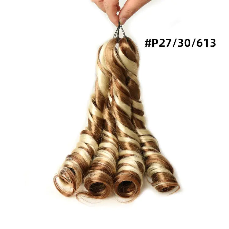 Spiral Curl Synthetic Hair #p27/613 24" ( 2 bundles in a pack )