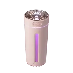 Wireless Car Air Humidifier Pink Rechargeable
