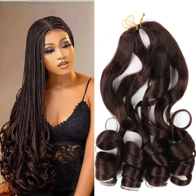 French Curl Braiding Synthetic Hair #4 22inches