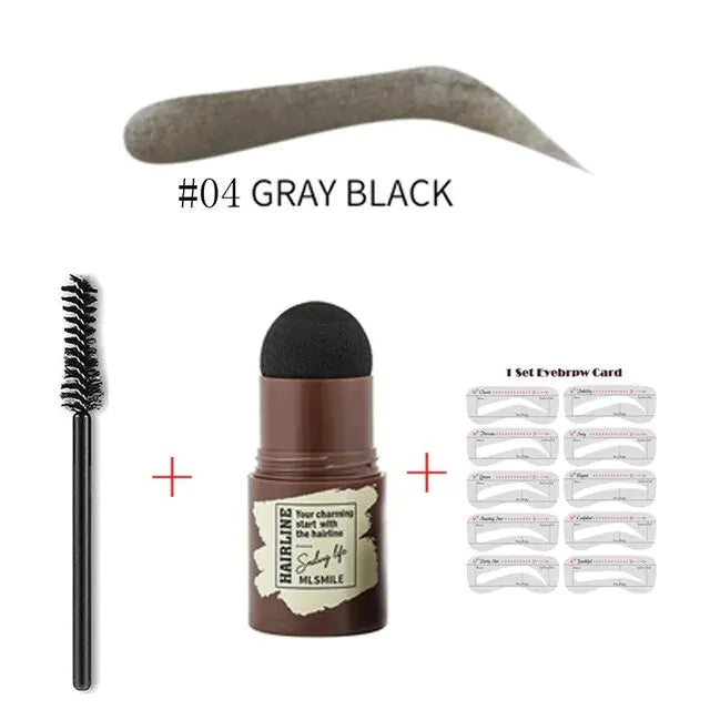 One Step Eyebrow Stamp kit Gray Black 04 1pc