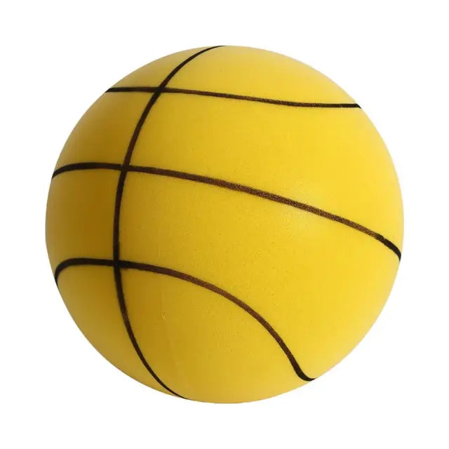 Silent Basketball Squeezable Indoor Training Yellow 21CM