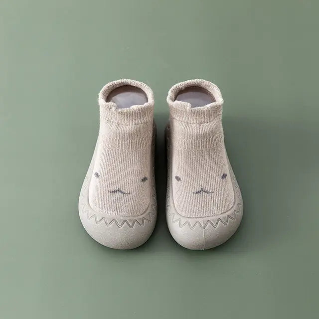 Baby Socks Shoes Khaki 2-3Years