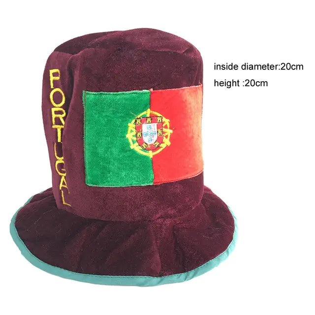 Cosplay Clown Hat for Parties Maroon, Green and Red Style 8