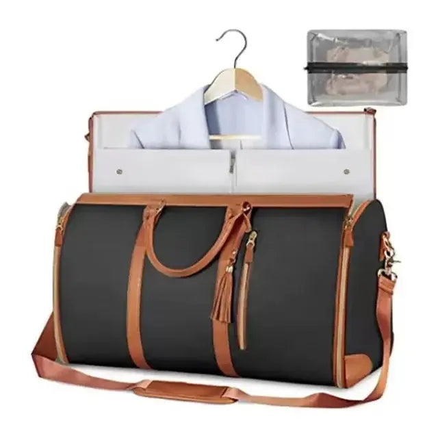 Duffle Suit Bag Black And Brown