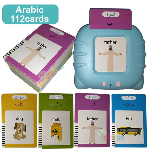 Educational Learning Talking Flash Cards Arabic 112cards