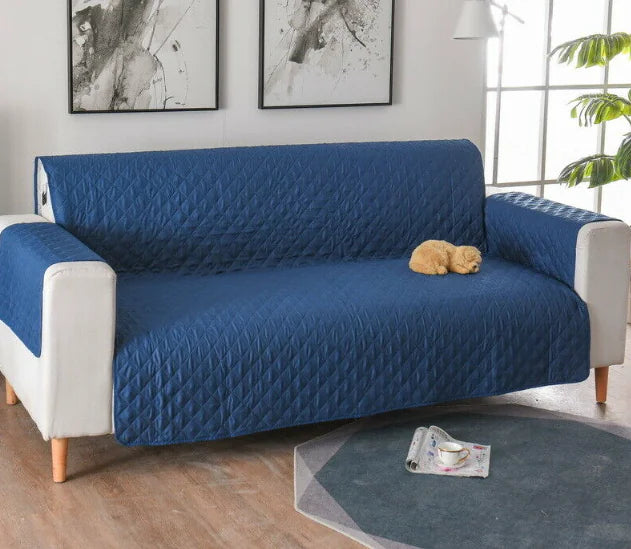 Waterproof Pet Sofa Cover Blue