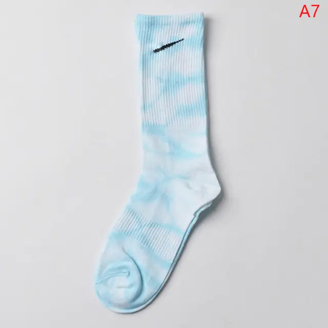 Women Tie-dye Middle Tube Socks Style 7