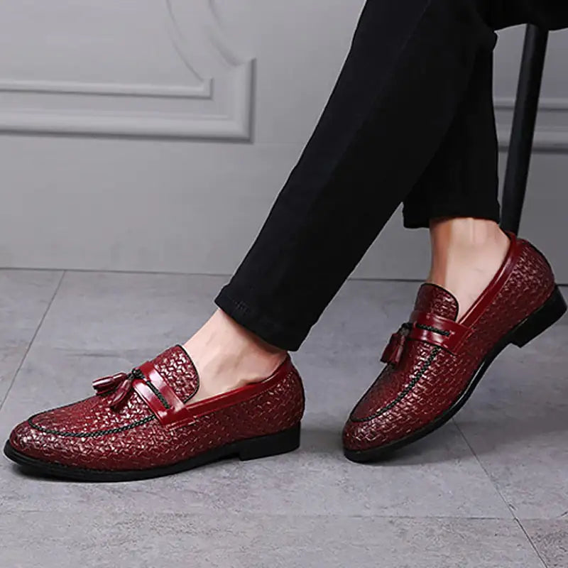 Luxury Italian Style Tassel Leather Loafers