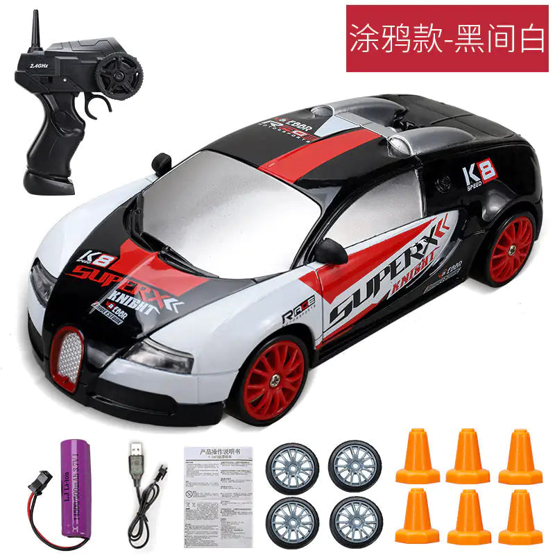 Drift Toy Car Black, Red and White
