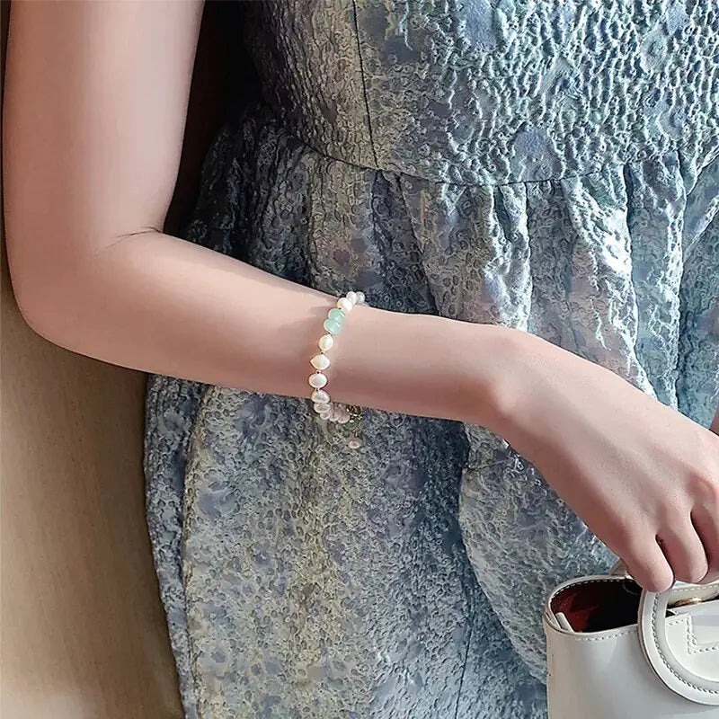 Irregular Imitation Pearl Bracelet for Women