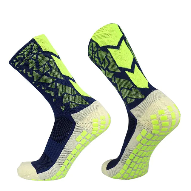 Unisex Camouflage Breathable Soccer Socks Navy Medium