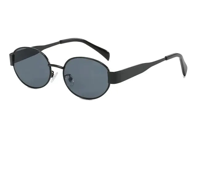 Oval Luxe Sunglasses C4 Black Gray PL-826