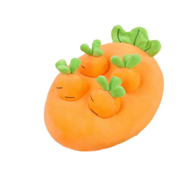 Plush Pet Chew Toy Orange Oranges