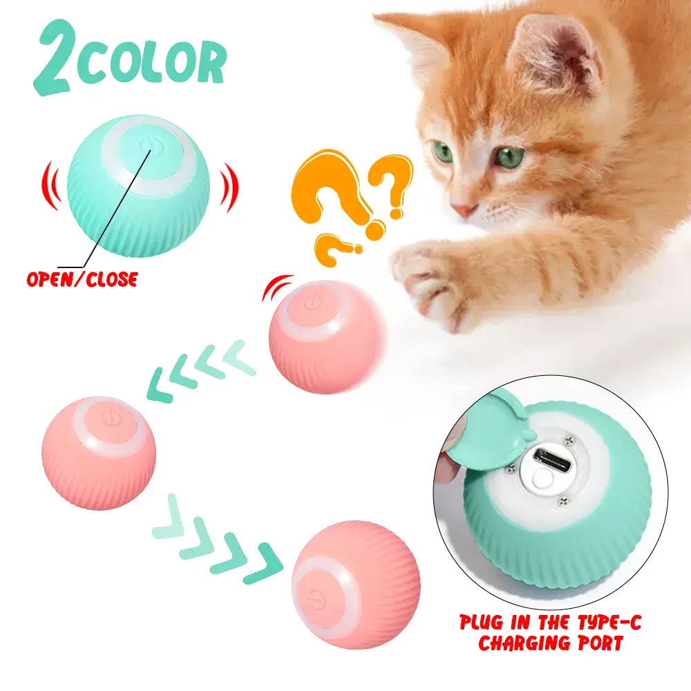 Rolling Ball Electric Cat Toys
