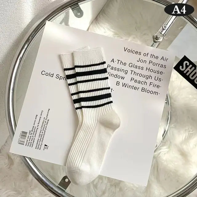Women Tie-dye Middle Tube Socks Style 35