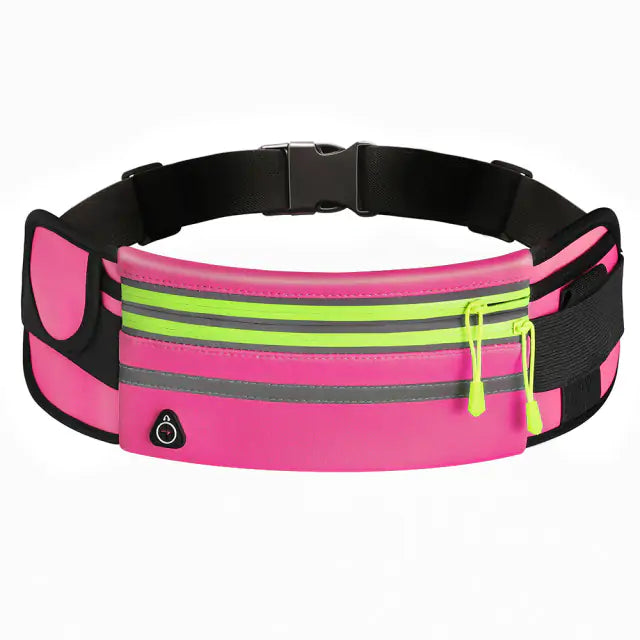 Sporty Waist Belt Bag Pink 2