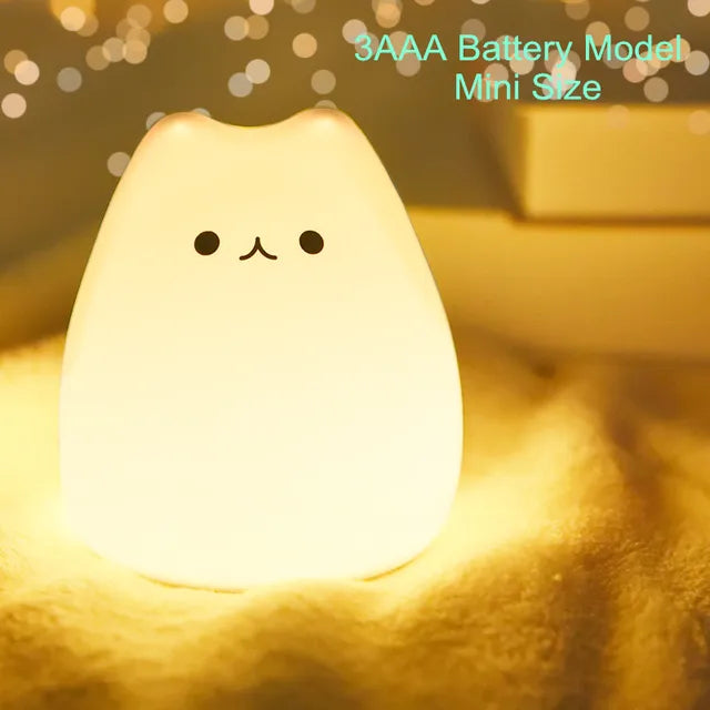 Kawaii Popular Cat Baby Mini Night Light Smile Cat CHINA