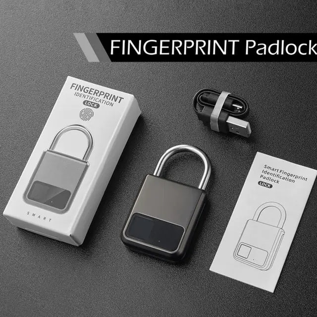 Fingerprint Padlock Silver