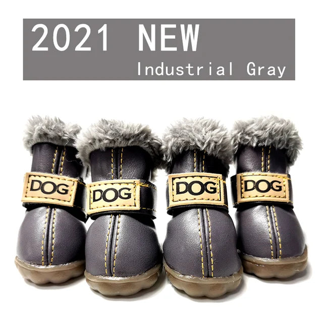 PETASIA Pet Dog Shoes Gray M (3)
