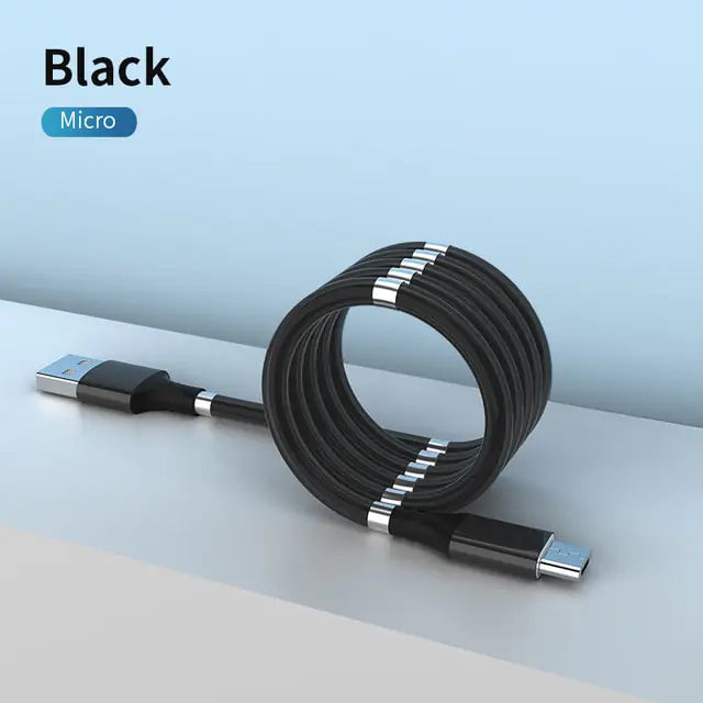 Magic USBC Rope Black Micro 1m