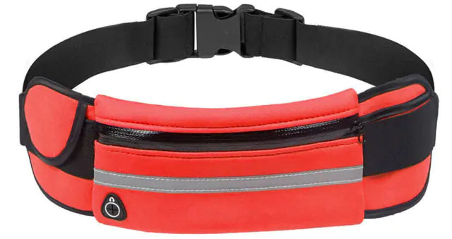 Sporty Waist Belt Bag Red