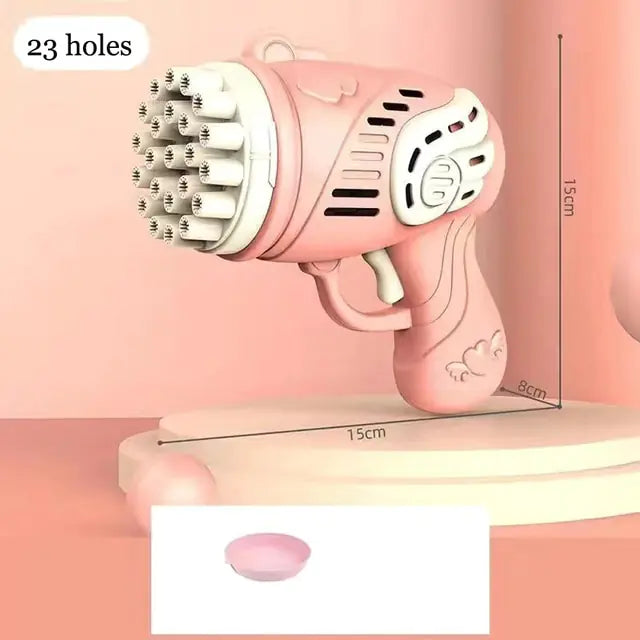 Bubble Gun Electric Automatic Soap Rocket 23 holes-06