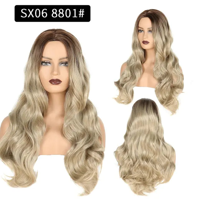 Wavy Middle Part Wigs SX06 8801 26inches