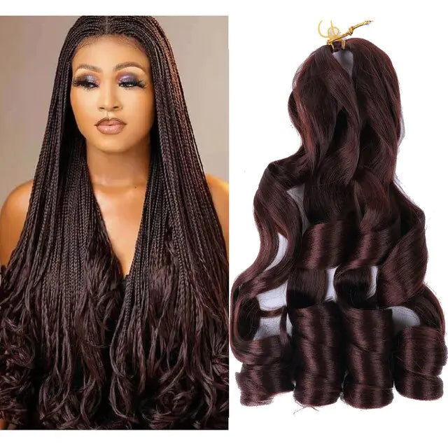 French Curl Braiding Synthetic Hair #33 22inches