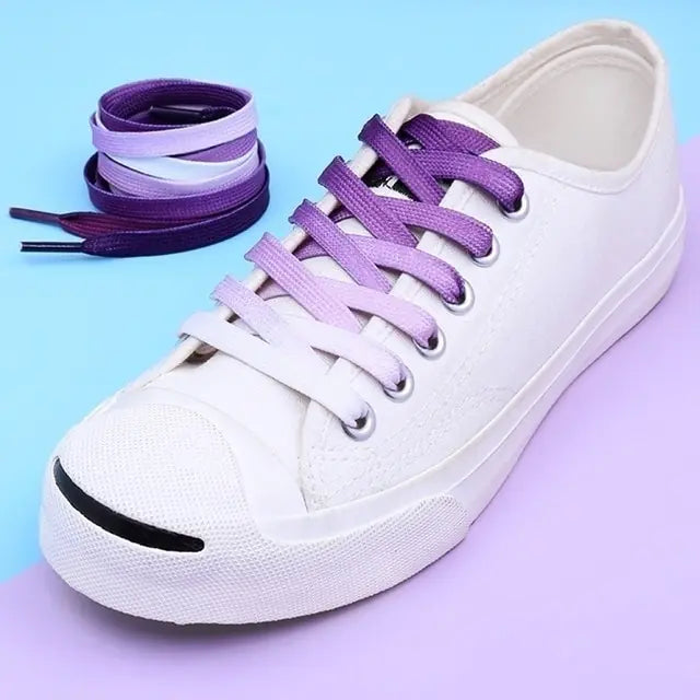 Chromatic Gradient Shoe Laces Set Purple