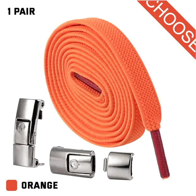 Elastic Shoelaces Orange
