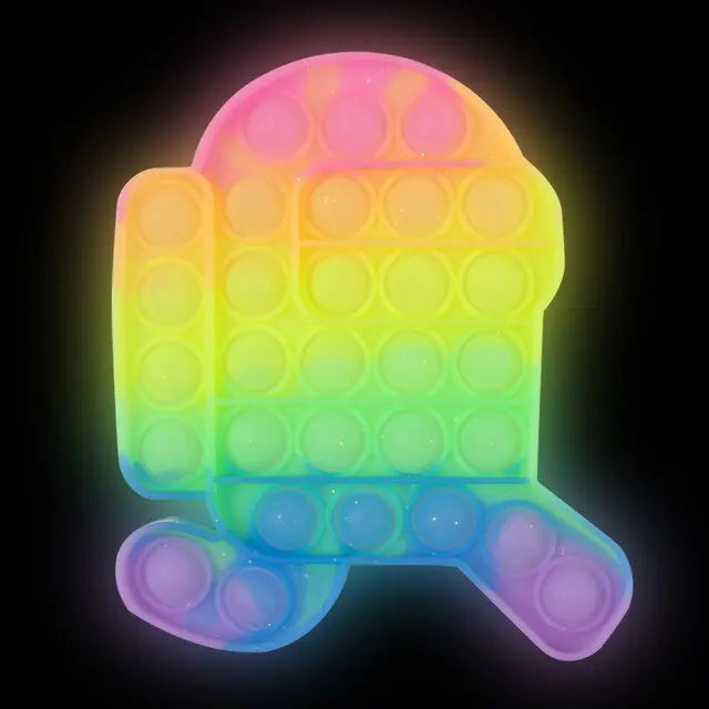 Luminous Pop Fidget Toy Set Rainbow Style 2