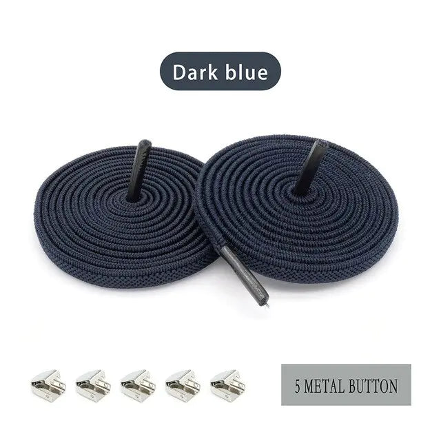 QuickFit Elastic Shoelaces Dark Blue 100cm