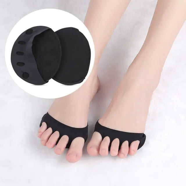 Honeycomb Fabric Foot Care Black Type B-1Pair
