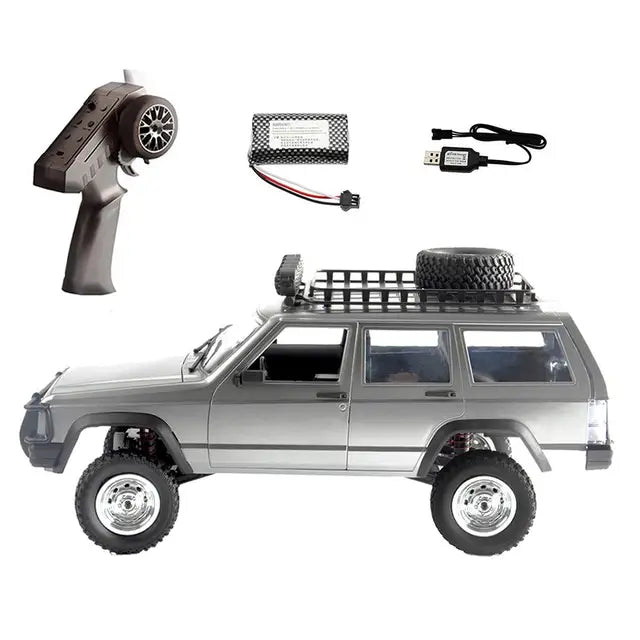 MN78 RC Car 1/12 2.4g Full Scale Cherokee Remote Control grey 1 battery
