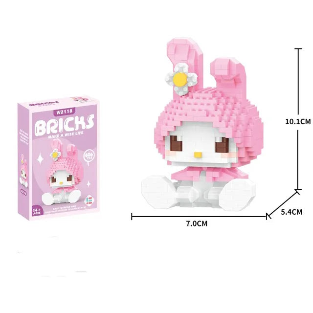 Kuromi Assembled Toy Children's Puzzle My Melody with box