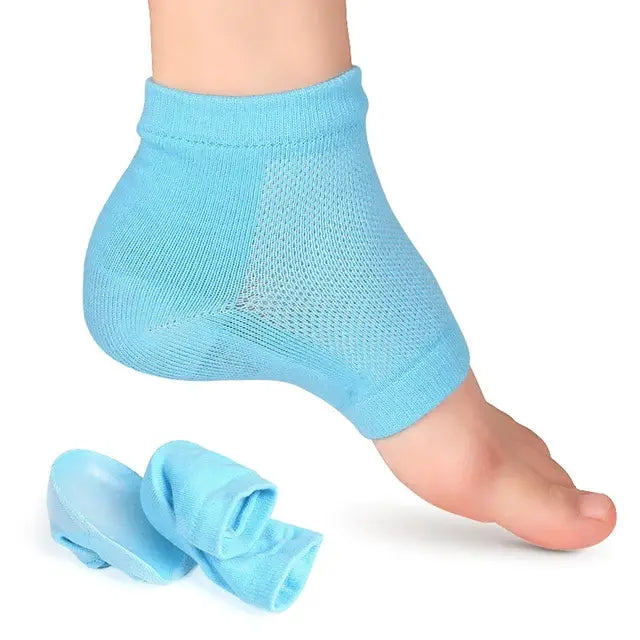 Men Women Anti-slip Socks Blue 3.5cm