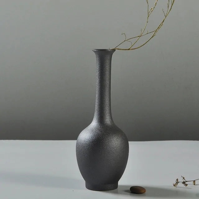 Black Glaze Vase H
