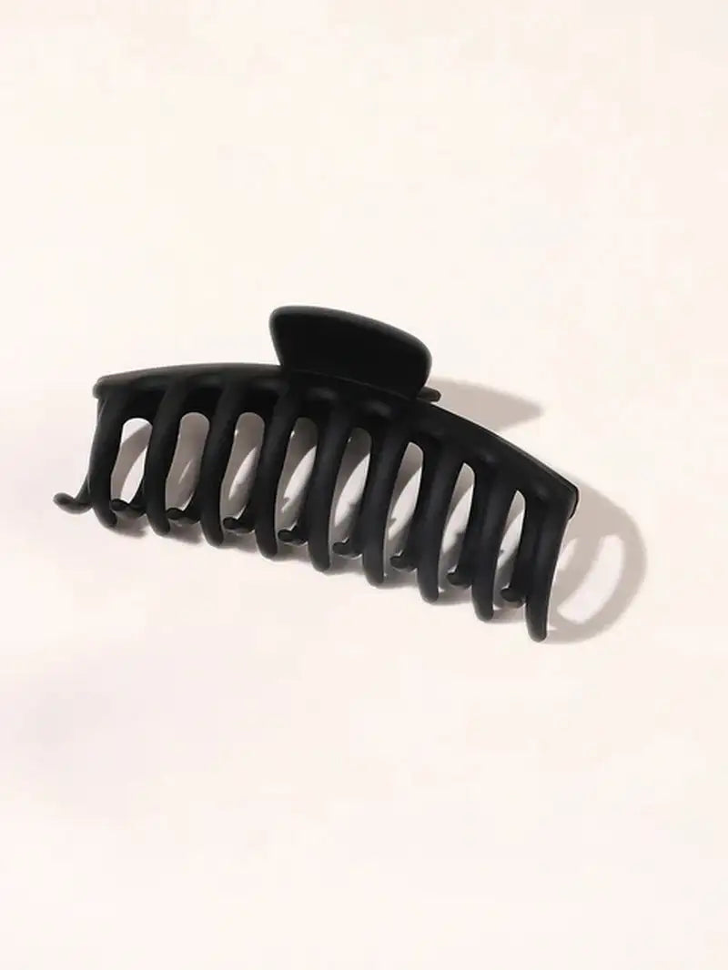 Big Matte Hair Clips Black Size Fits All
