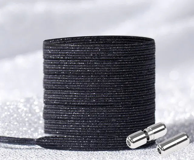Bling Shoelaces Set Black 100cm