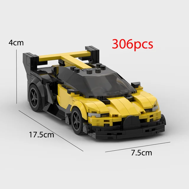 Chiron Racing Car Building Blocks Vision GT-Yellow