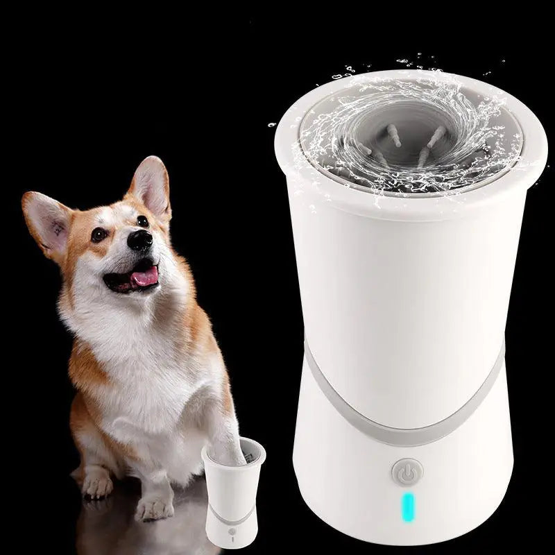 Automatic Dog Paw Cleaner White